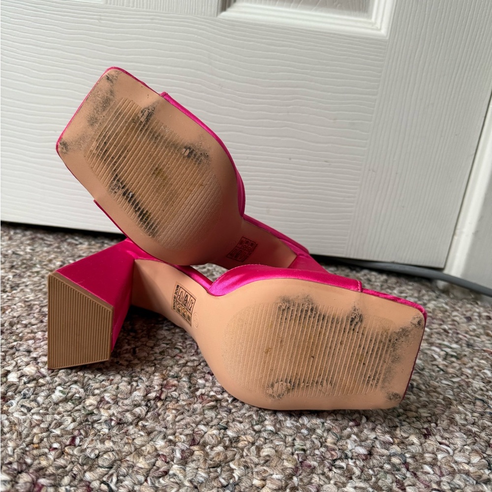 Funky Pink block Heeles - Picture 3 of 3